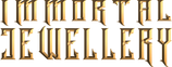Immortal Jewellery logo in gold gothic text