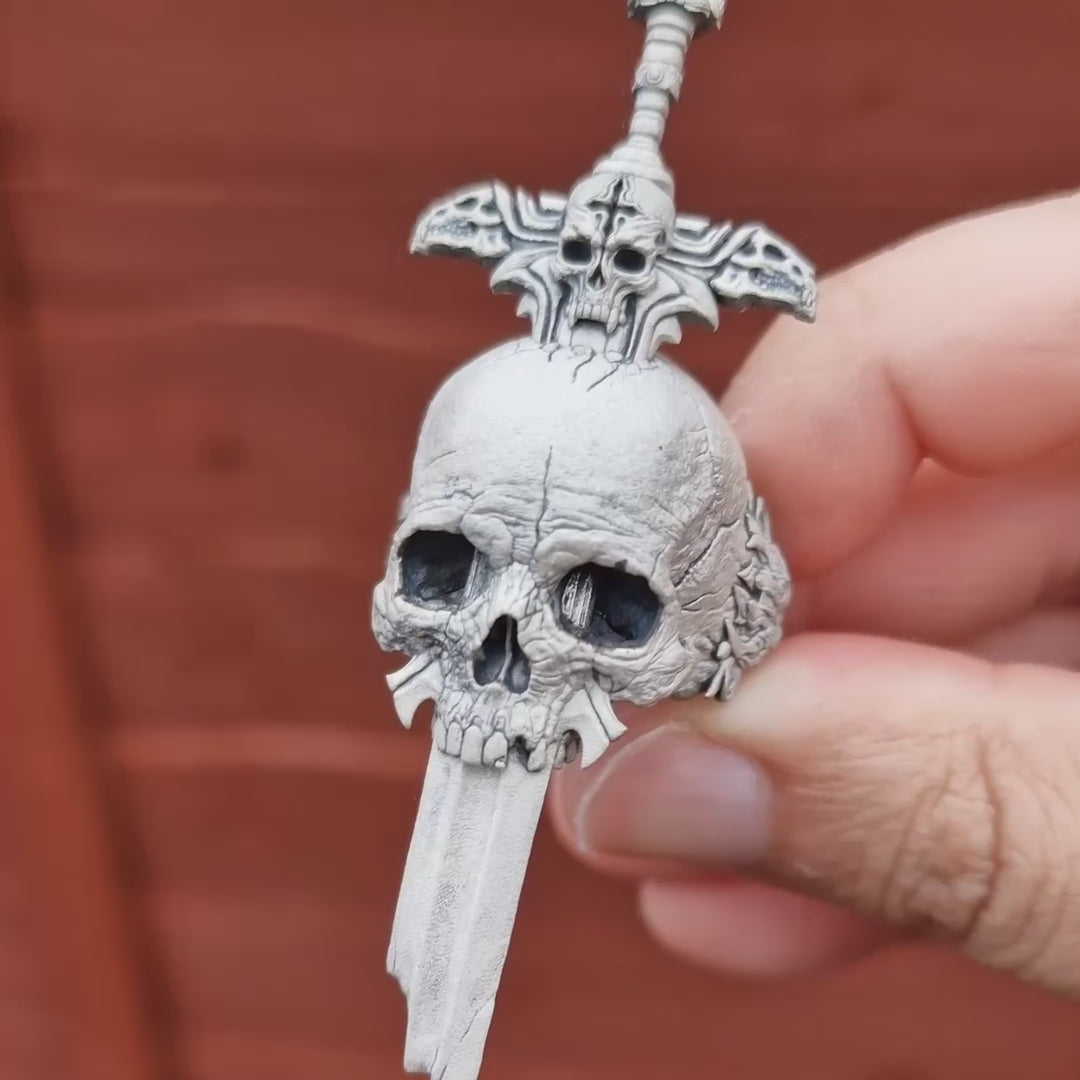 Video of the Adversarius Mortis in the Wraith finish being held and rotated by hand outdoors, showcasing every angle in natural light.