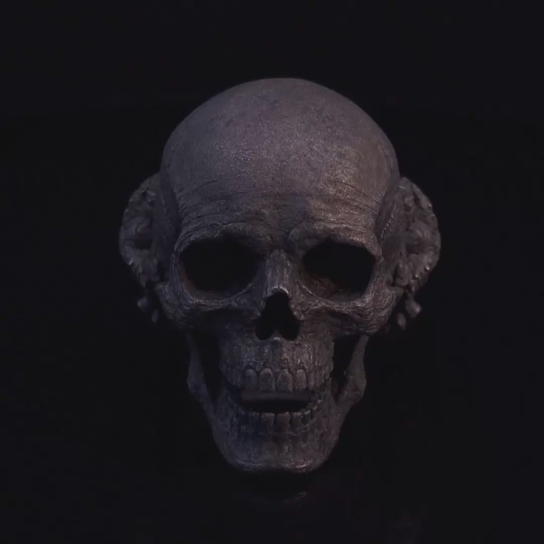 Video of the Nexus Mortis in the Revenant 3 finish slowly rotating on a turntable, showcasing every angle against a black background.